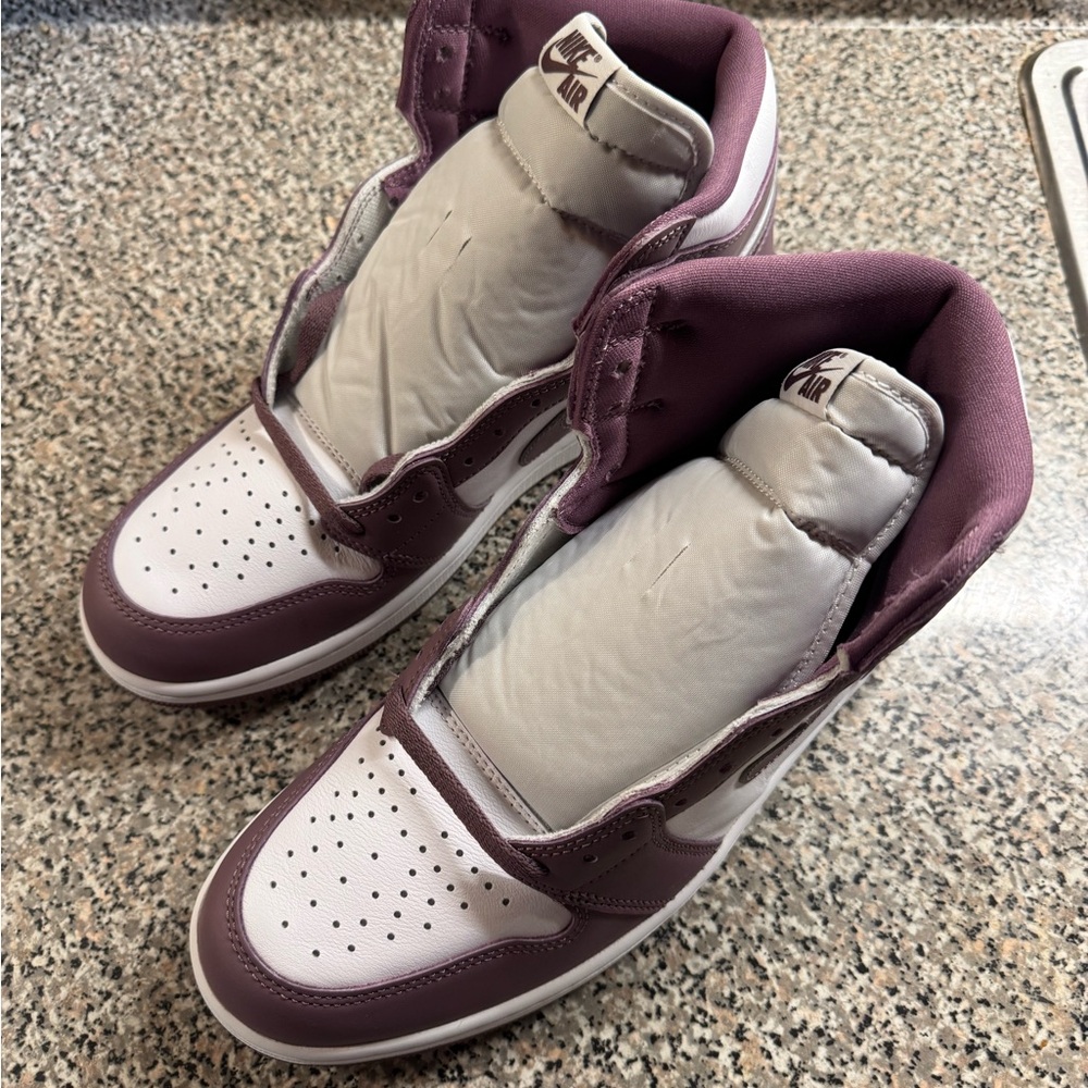 Nike Air Jordan 1 Men's Sizes Retro OG High White/Sky J Mauve DZ5485-105 NEW - Picture 4 of 14